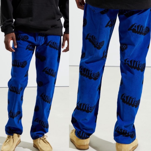 Alife Other - NWT Alife x Lee Relaxed Fit Cords Urban Royal Blue Pants new logo